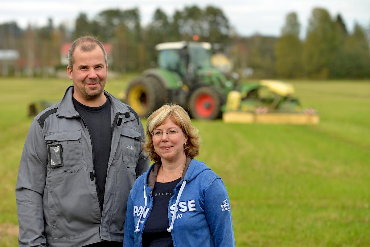 Virpi and Petri Paavola have a milk farm in Kaustinen.